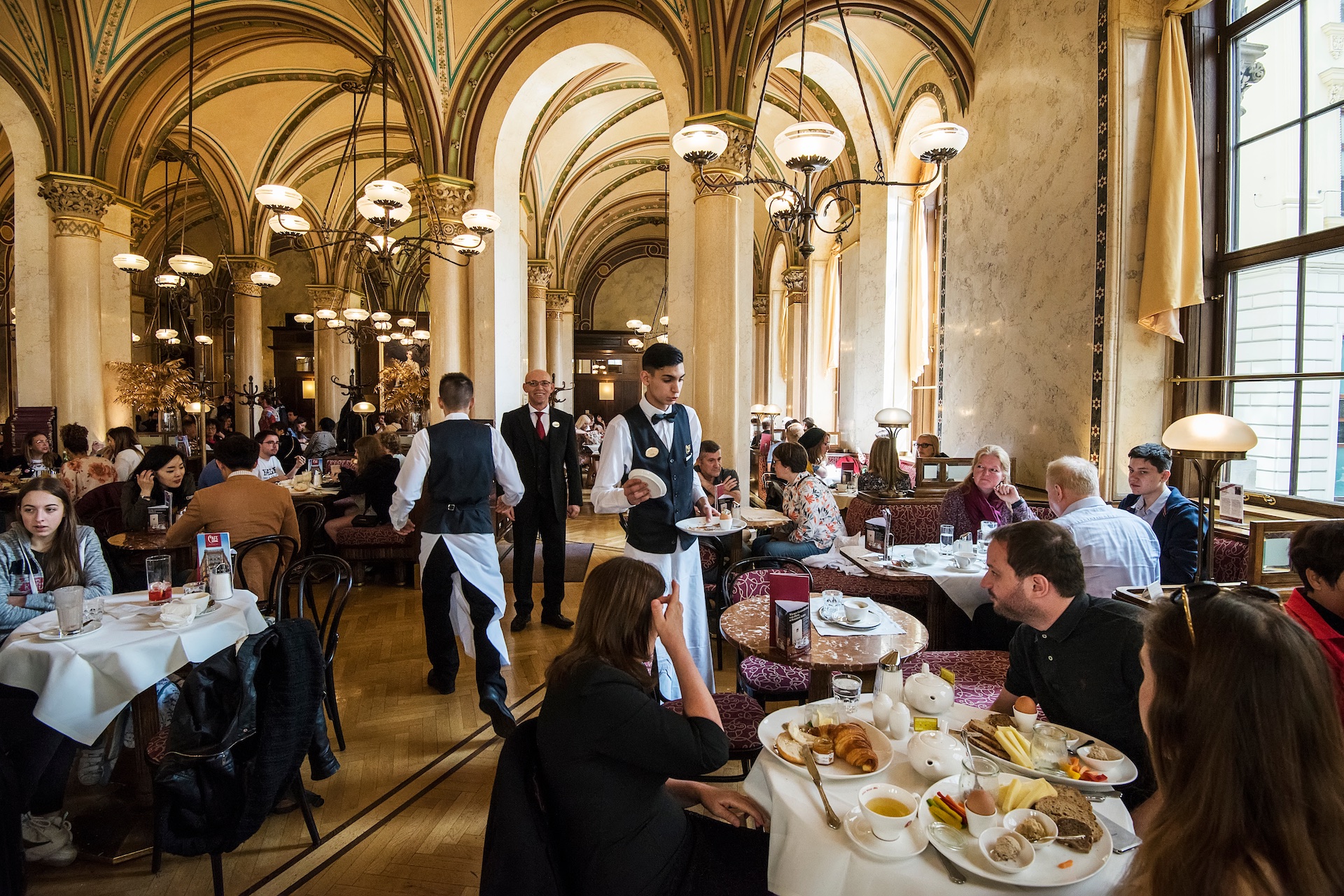 Innenansicht Cafe Zentral in Wien