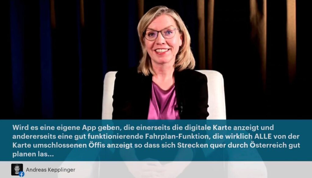 Ministerin Gewessler im Livechat